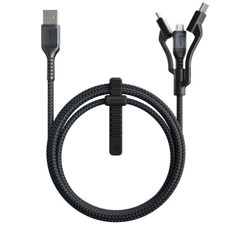 Nomad ULTRA RUGGED Kevlar Universal καλώδιο USB-A 3in1 σε USB C ,Lightning και MicroUSB καλώδιο - 1.5μ - NM01325185